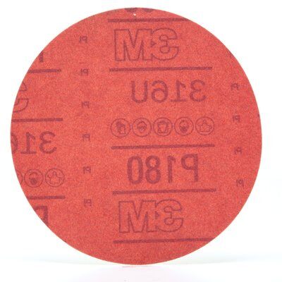 3M - Hookit Red Abrasive Disc Value Pack - 6 inch - P180 Grade - 50 Pack - 01222