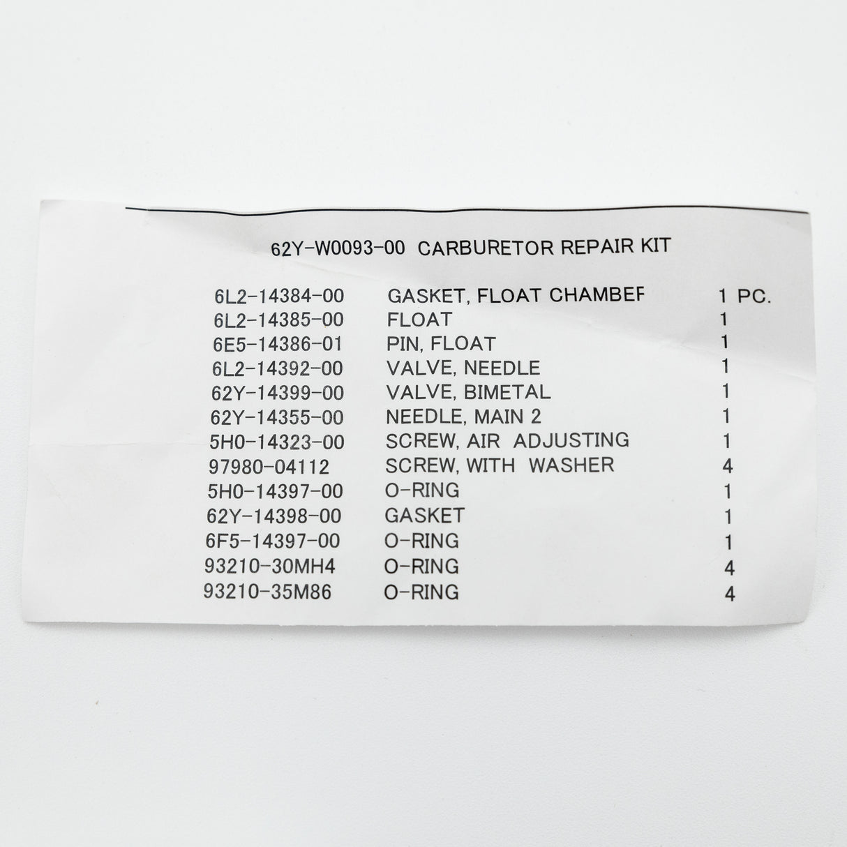 Mercury - Carburetor Repair Kit- 809594A1