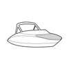 Yamaha Boat Bow Cover - AR210 SX210 - Slate - 2017 - MAR-210BC-SL-17