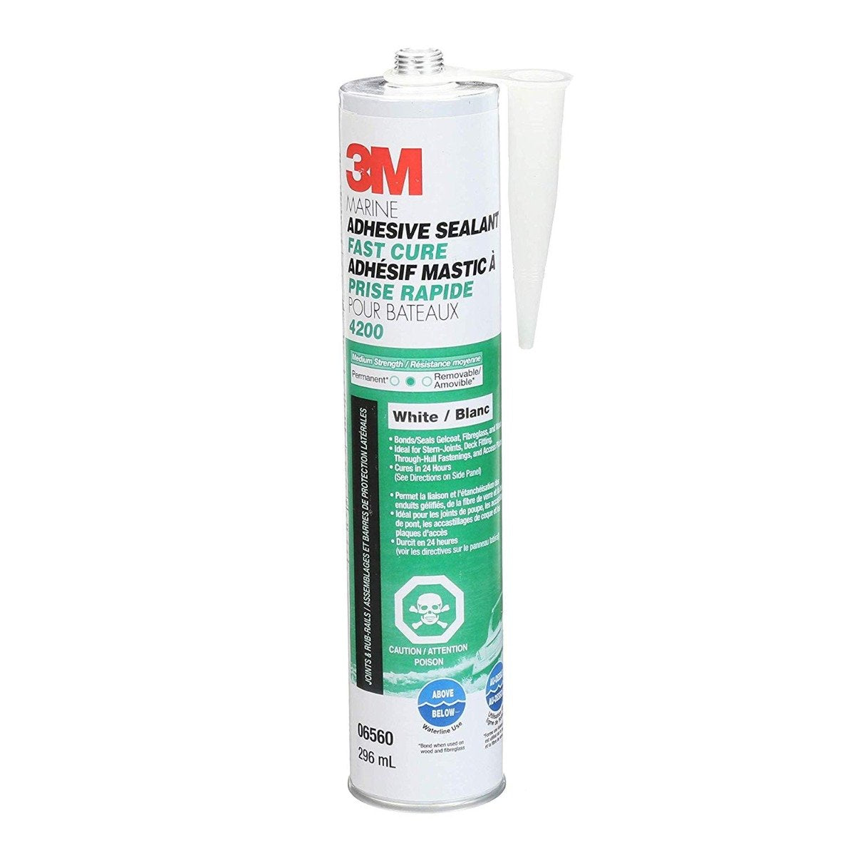 3M - Marine Adhesive Sealant Fast Cure 4200FC - White - 10 oz - 06560