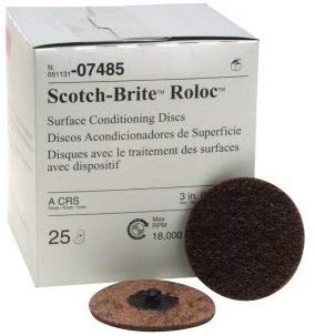 3M - Scotch-Brite Roloc Surface Conditioning Disc - 3 in - 25 Pack - 07485