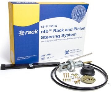 Seastar Solutions - No Feedback Rack And Pinion Steering Kit, Single - SS15120 - Includes 20' Steering Cable