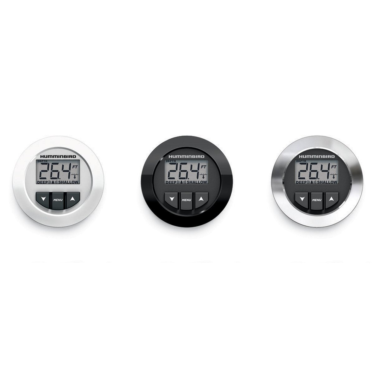 Humminbird - HDR 650 - Black, White, or Chrome Bezel with Transom Mount Transducer - 407860-1