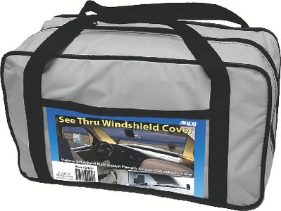 Adco - Class C Deluxe Windshield Cover With Roll-Up Windows For RV, White - 2510