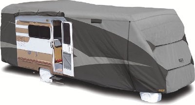 Adco Products Inc - Class C Designer Series Rv Cover, Gray Sfs Aquashed Top/gray Polypropylene Sides - 52845