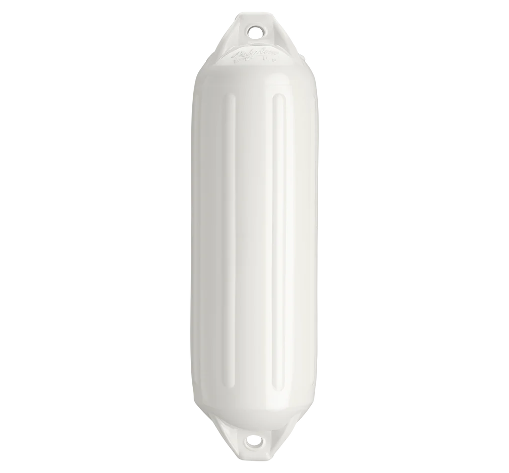 Polyform - NF Series Twin Eye Fender - 5 1/2" x 20" - White - NF3W