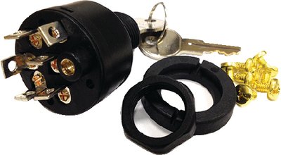 Sierra - 4 Position 5/8" Polyester 6 Screw 1 Boss Terminal 12V 15 Amp Ignition Starter Switch - MP41080