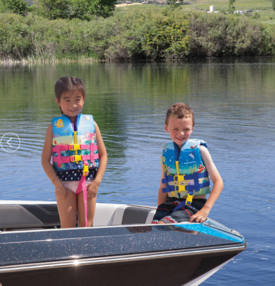 Airhead Treasure Infant Life Jacket, Infant, Blue Treasure Chest / Sea Life Theme -1008801A