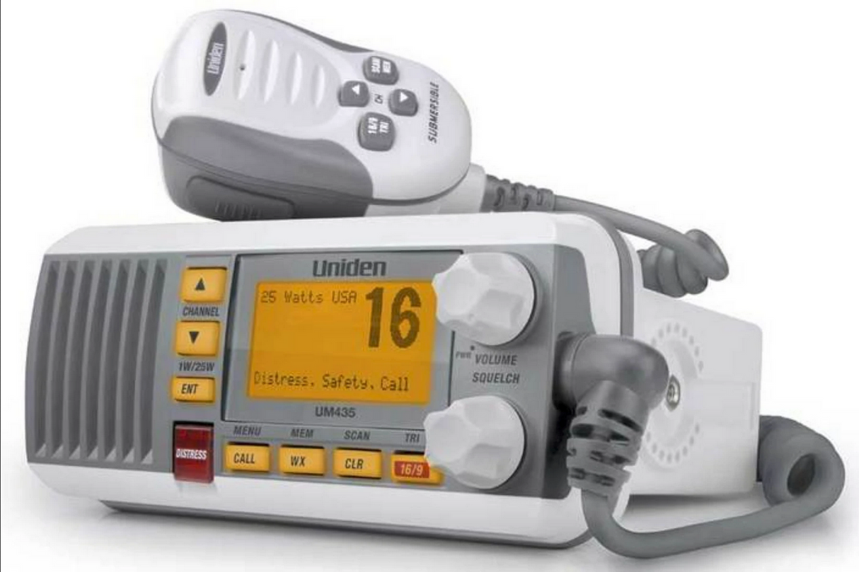 Uniden - Fixed Mount VHF Radio - White - UM435