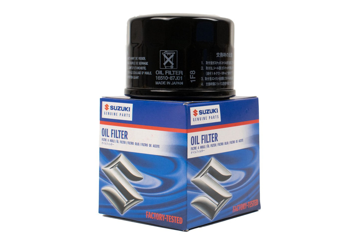 Suzuki - Oil Filter - Supersedes 16510-87J00 - See Description for Engine Models - 16510-87J01