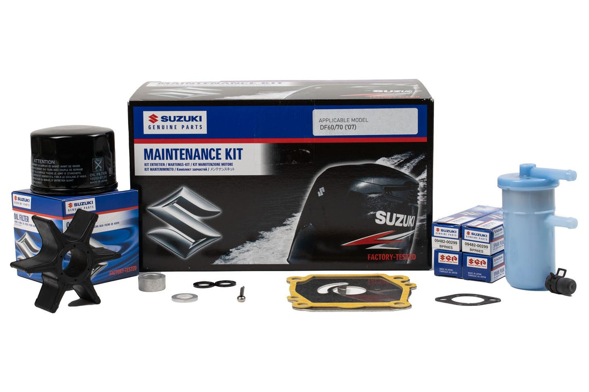 Suzuki - Outboard Maintenance Kit - DF60 DF70 (2007) - Supersedes 17400-99870 - 17400-99871