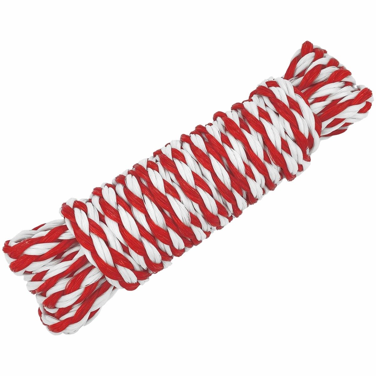 Boating Essentials - Hollow Braid Polypropylene Utility Line - Red/White - BE-CO-53460-DP