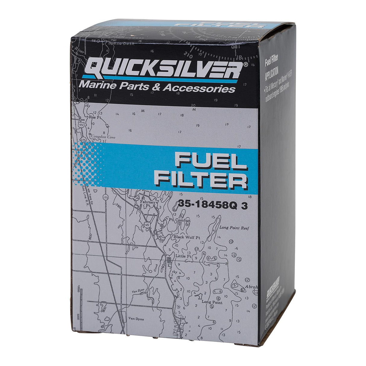 Mercury Quicksilver - Outboard Water Separating Fuel Filter - Fits Mercury - Mariner V-6 EFI 1995 - Earlier - 35-18458Q3