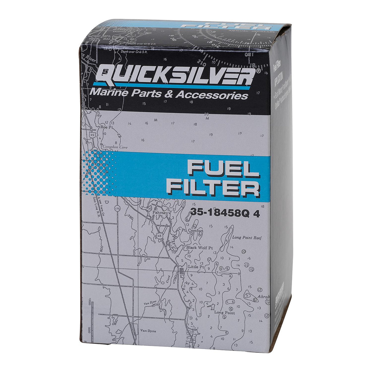 Mercury Quicksilver - Water Separating Fuel Filter - Fits Mercury/Mariner V?6 EFI/DFI 1996 - Newer - 35-18458Q4