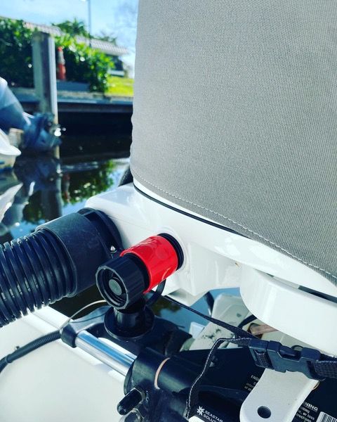 Flush-M - Suzuki Outboard Flushing Solution - White - DF25 to DF350HP Models