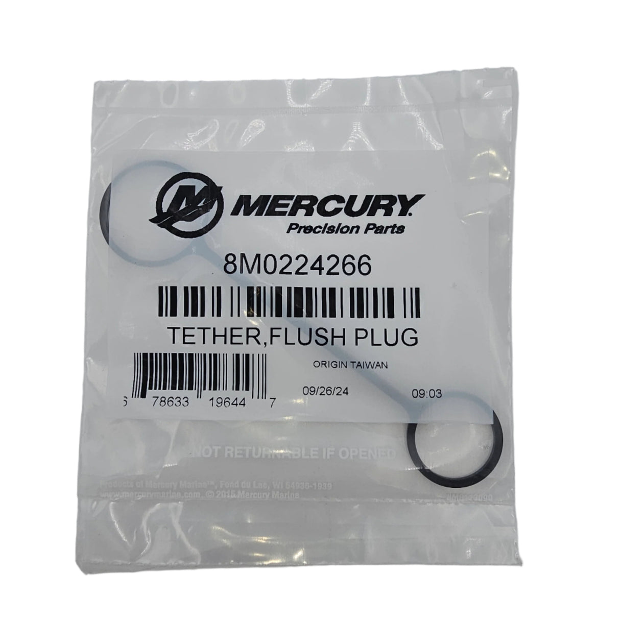 Mercury - Flush Plug Tether - 8M0224266