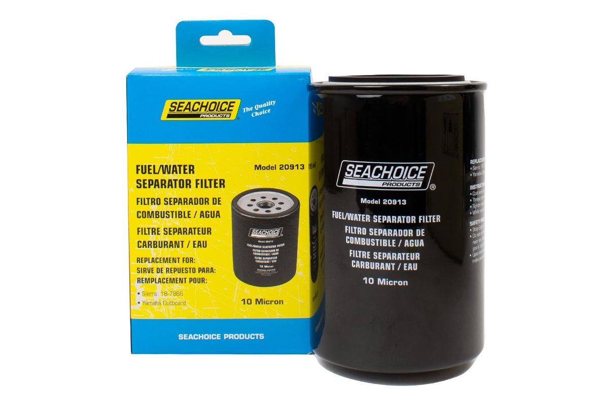 Seachoice Fuel Water Separator Filter - 10 Micron - 20913 - MAR-FUELF-IL-TR / MAR-10MEL-00-00 Replacement