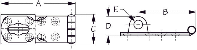 SEA-DOG LINE - SAFETY HASP - STAINLESS STEEL - 2211201