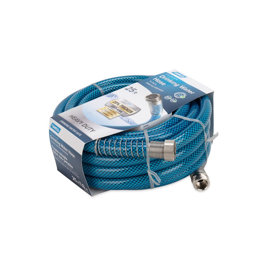 Camco - TastePURE Premium Drinking Water Hose - 25' x 5/8" ID - Anti-Kink - 22833