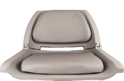 Attwood Marine - Padded Flip boat Seat, Gray - 98391GY