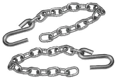 Tiedown Engineering - Safety Chain With S-Hooks - Sold as Pair - 81202
