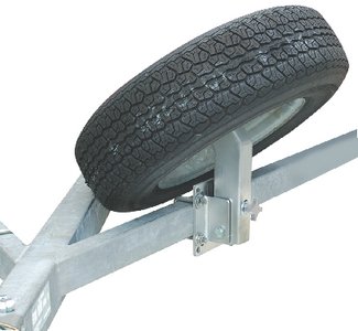 Tiedown Engineering - PIVOT ANGLE SP TIRE CARRIER,ANGLED/PIVOTING SPARE TIRE CARRIER - 86062