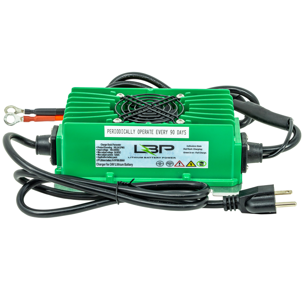 LBP 24v 12 Ah IP65 Charger with Trickle Charge Feature