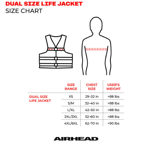 BOLT NYLON LIFE JACKET (AIRHEAD) - 3008403ABR