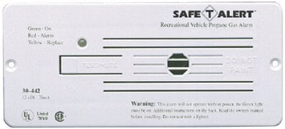 MTI Industries - 12V 30 Series Safe-T-Alert Flush Mount RV Propane/LP Gas Alarm - 30442PWT