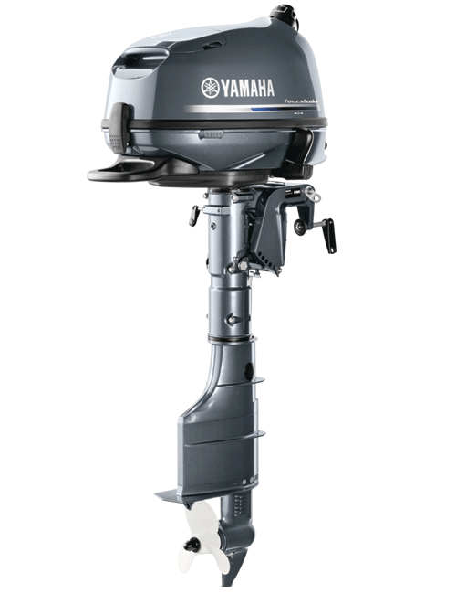 Yamaha F6LMHA Outboard - 20-Inch Shaft | Tiller Handle | Manual Start | Manual Tilt | Gray