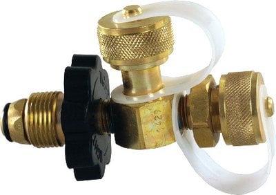 JR Products - 07-30195 RV POL Cylinder Branch Tee with Handwheel - 0730195