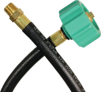 JR Products - RV Rubber Pigtail Hose with 1/4" Male Pipe Thread End - 0730865