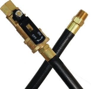 JR Products - RV Rubber Appliance Hose with 1/4" Quick Disconnect Male & Quick Disconnect Coupler Ends - 0731185