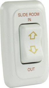 JR Products - Single RV Slide Out Switch with Bezel - 12075