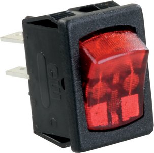 JR Products - Mini Illuminated On/Off Switches - 120V, SPST - 12765