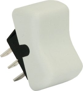 JR Products - SPDT ON/ON SWITCH WHITE,ON/ON ROCKER SWITCH ASSEMBLY - 13075