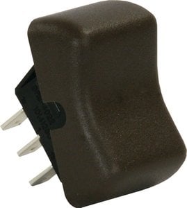 JR Products - SPDT ON/ON SWITCH BROWN,ON/ON ROCKER SWITCH ASSEMBLY - 13085