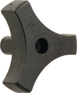 JR Products 9/16" Tri-Lug Window Knob. Black. Part # 20175