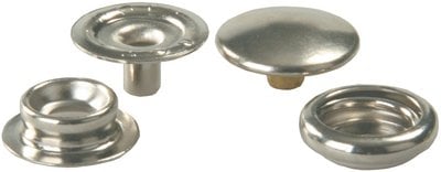 JR Products - Fabric-To-Fabric Snap Kit, 6/pk - 81575