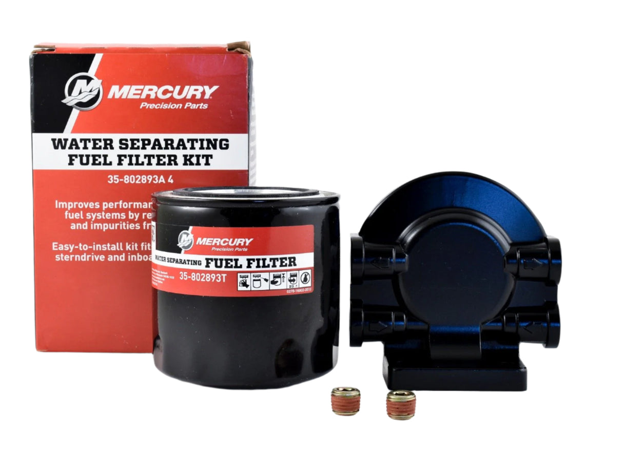 Mercury Mercruiser Water Separating Fuel Filter Kit - Used in Outboard and MerCruiser Applications - 35-802893A4