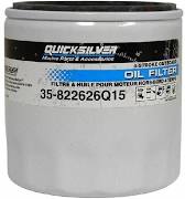 Mercury Quicksilver Outboard Four Stroke Oil Filter - Fits Mercury/Mariner V‑225 Four Stroke Outboard - Yamaha 225 HP Four Stroke Outboard Filter - 35-822626Q15