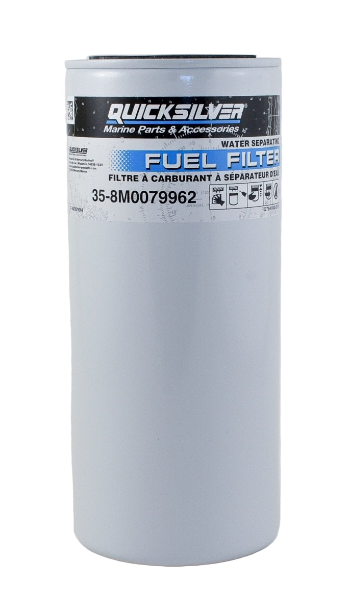 Mercury Quicksilver - Water Separating Fuel Filter for Remote Mounted Applications Without Clearance Issues - 35-8M0079962