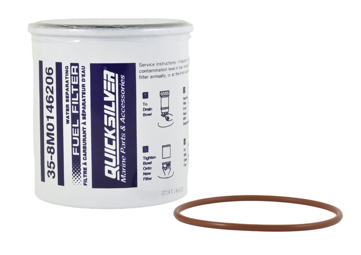 Mercury Marine - Water Separator Filter Kit Fits 200 to 300 Horsepower Verado Serial Numbers 1B517434 to 2B144122 - 8M0146206