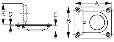 Sea-Dog Line - Lift Handle, Sm. - 2218151