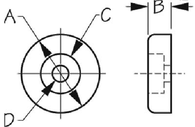 Sea-Dog Line - Windshield / Door Bumper Pad, Black - 3243901