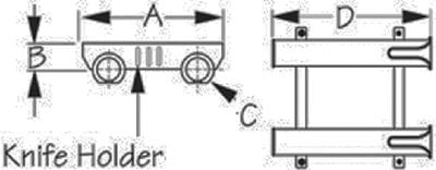 Sea-Dog Line - Two Pole Rod Storage Rack, Black - 3250291