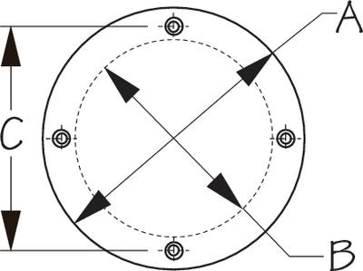 Sea-Dog Line - INSPECTION COVER - 5-5/8" - WHITE - 3370511