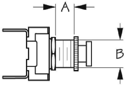 Sea-Dog Line - Horn Button(Miniture)-Red - 4204151