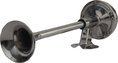 Sea-Dog Line - Compact 3.5 Amp 110 DB 12V Single 14" Trumpet Horn Stamped 304 Stainless - 4316101