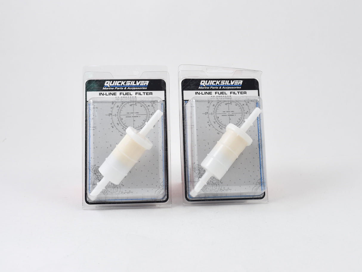 Mercury Quicksilver 4-Stroke Outboard 40 - 300 HP In-Line Fuel Filter 35-879885Q - 35-879885Q - 2-Pack